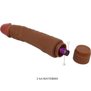 Baile Dybbuk — Realistic Vibrator, 24 cm, Brown — Realistic Vibrators — view 4
