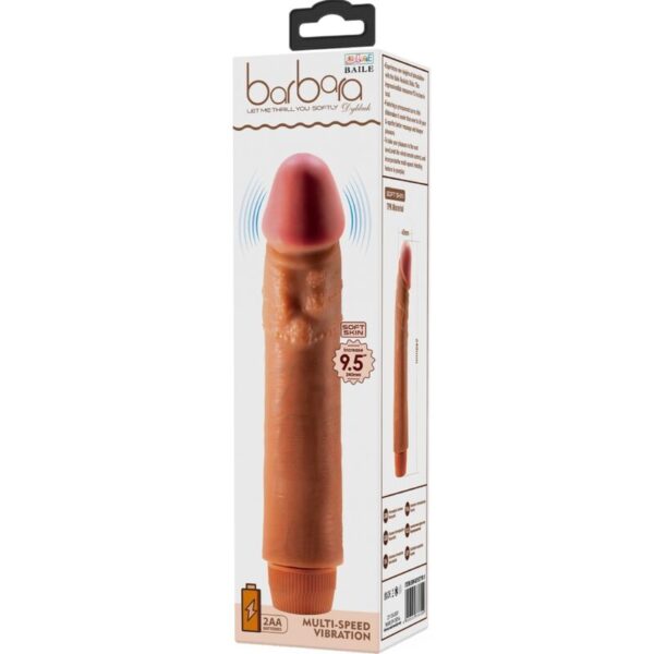 Baile Dybbuk — Realistic Vibrator, 24 cm, Brown — Realistic Vibrators — view 2