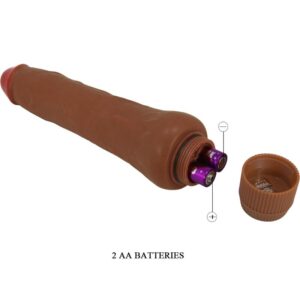 Baile Dryad — Realistic Vibrator, 25 cm, Brown — Realistic Vibrators — view 2