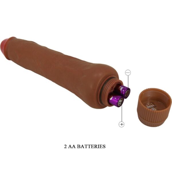 Baile Dryad — Realistic Vibrator, 25 cm, Brown — Realistic Vibrators — view 2