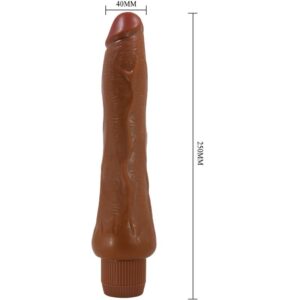 Baile Dryad — Realistic Vibrator, 25 cm, Brown — Realistic Vibrators — view 3