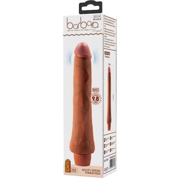 Baile Dryad — Realistic Vibrator, 25 cm, Brown — Realistic Vibrators — view 4