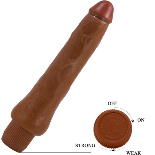 Baile Dryad — Realistic Vibrator, 25 cm, Brown — Realistic Vibrators — view 6