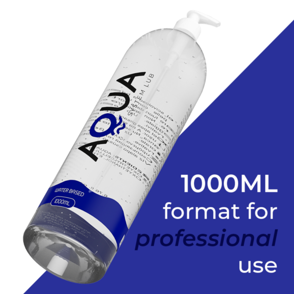 Aqua Quality — Water-Based Lubricant, 1000 ml, Odourless — Lubes — view 2