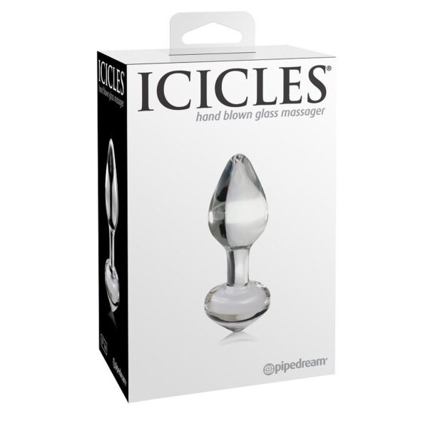 Icicles No. 44 — Glass Butt Plug, 6.5 cm — Anal — view 2