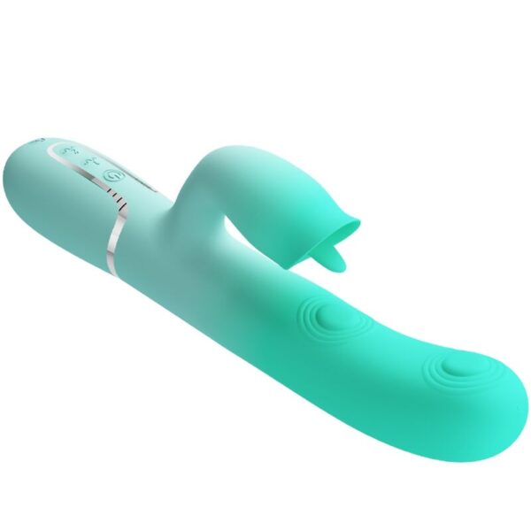 Pretty Love Gigi — Rabbit Vibrator, Rechargeable, Aqua Green — Rabbit Vibrators — view 3