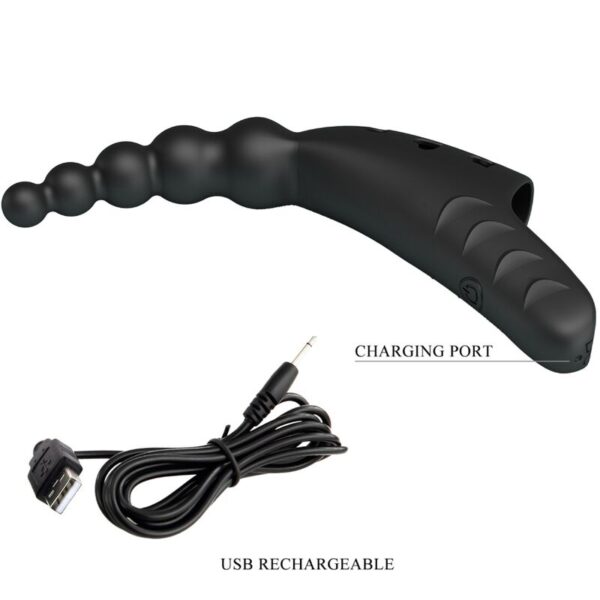 Pretty Love Jordin — Finger Vibrator, Rechargeable, Black — Clitoral Stimulators — view 3