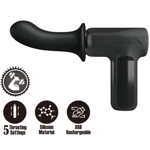 Pretty Love DJ Doctor — Personal Massager, Rechargeable, Black — Clitoral Stimulators — view 11