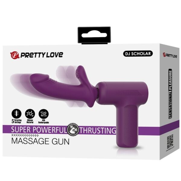 Pretty Love DJ Scholar — Personal Massager, Rechargeable, Purple — Clitoral Stimulators — view 9