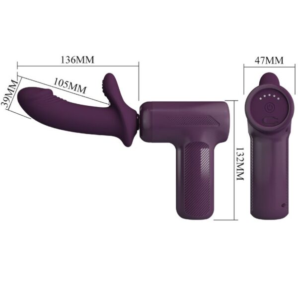 Pretty Love DJ Scholar — Personal Massager, Rechargeable, Purple — Clitoral Stimulators — view 2