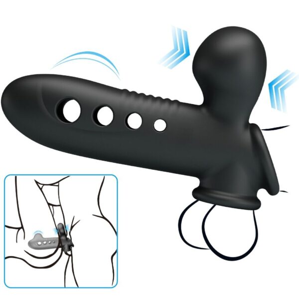 Pretty Love Crane — Penis Sleeve, Inflatable, Black — Penis Accessories — view 11