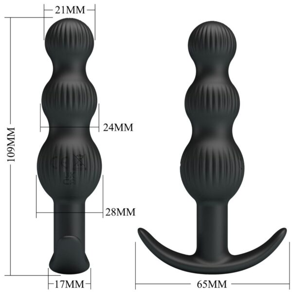 Pretty Love Sidney — Anal Vibrator, Rechargeable, Black — view 5