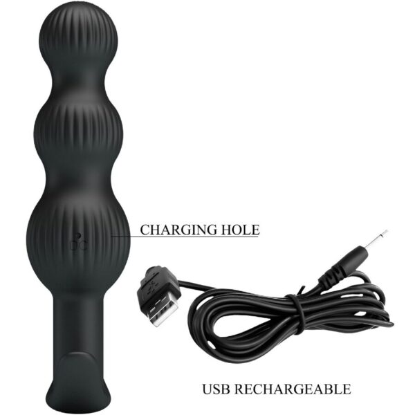 Pretty Love Sidney — Anal Vibrator, Rechargeable, Black — view 6