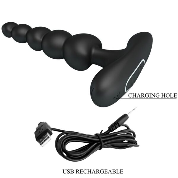 Pretty Love Corban — Anal Vibrator, Rechargeable, Black — view 6