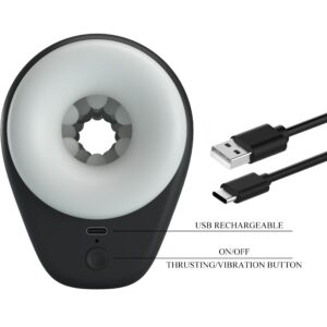 Pretty Love DJ Girl — Vibrating Masturbator, Black — Automatic Masturbators — view 3