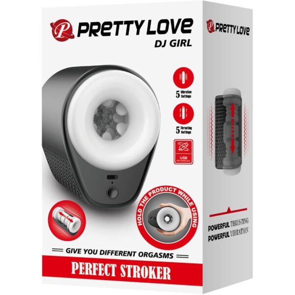 Pretty Love DJ Girl — Vibrating Masturbator, Black — Automatic Masturbators — view 10