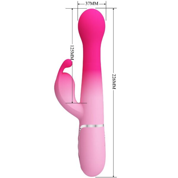 Pretty Love Dejon — Thrusting Vibrator, Rechargeable, Pink — Rabbit Vibrators — view 11