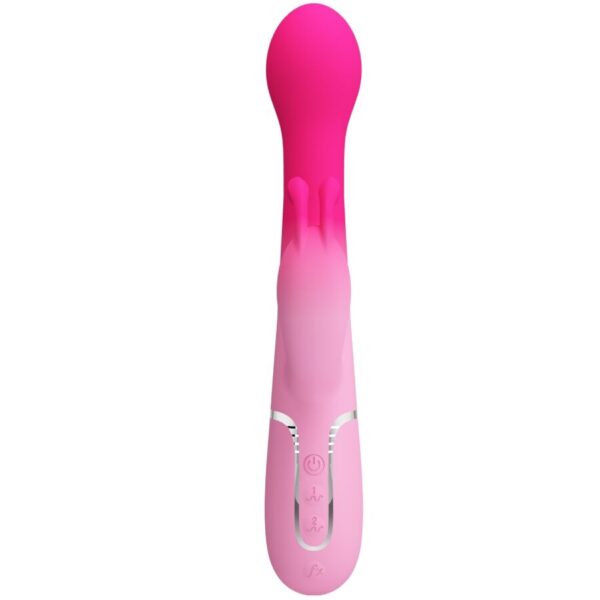 Pretty Love Dejon — Thrusting Vibrator, Rechargeable, Pink — Rabbit Vibrators — view 5