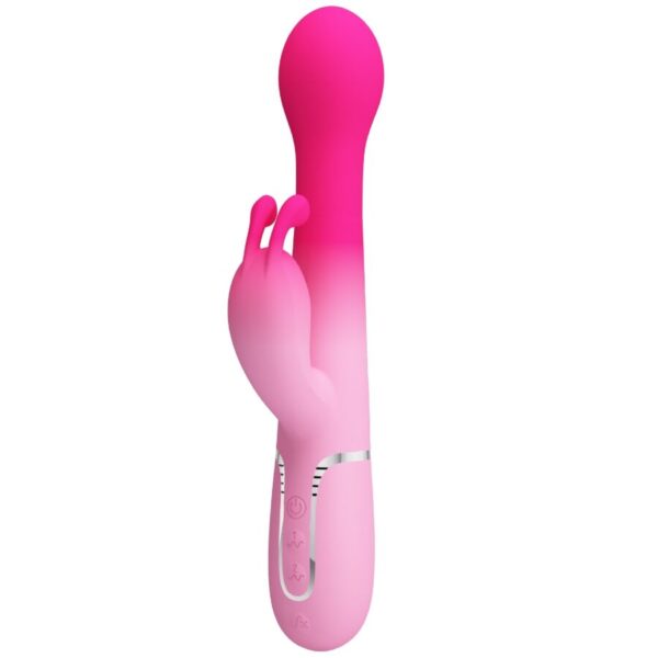 Pretty Love Dejon — Thrusting Vibrator, Rechargeable, Pink — Rabbit Vibrators