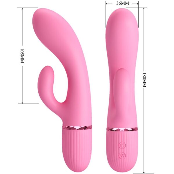 Pretty Love Marski — Rabbit Vibrator, Rechargeable, Pink — G-Spot Vibrators — view 4