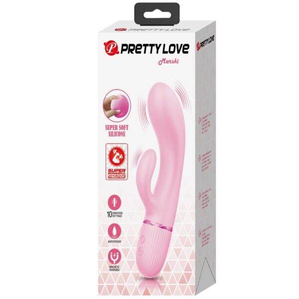 Pretty Love Marski — Rabbit Vibrator, Rechargeable, Pink — G-Spot Vibrators — view 8