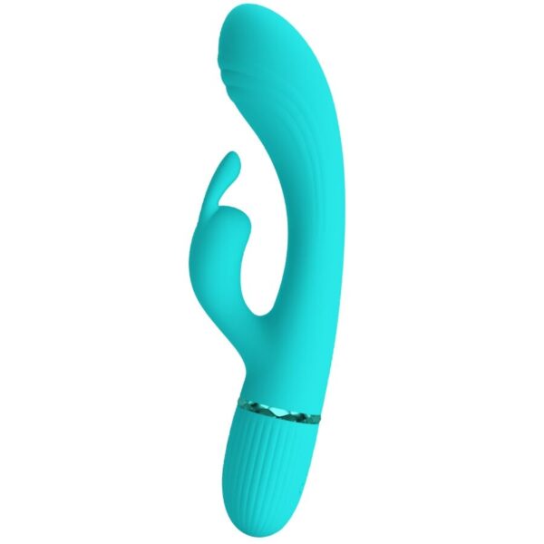 Pretty Love Scocco — Rabbit Vibrator, Rechargeable, Turquoise — Hi-Tech Vibrators — view 2
