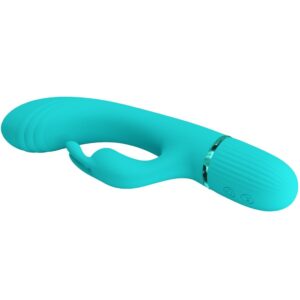 Pretty Love Scocco — Rabbit Vibrator, Rechargeable, Turquoise — Hi-Tech Vibrators — view 3