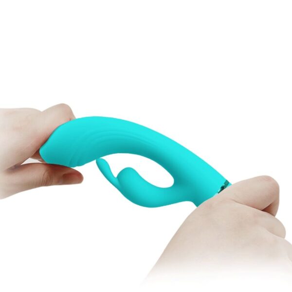 Pretty Love Scocco — Rabbit Vibrator, Rechargeable, Turquoise — Hi-Tech Vibrators — view 5