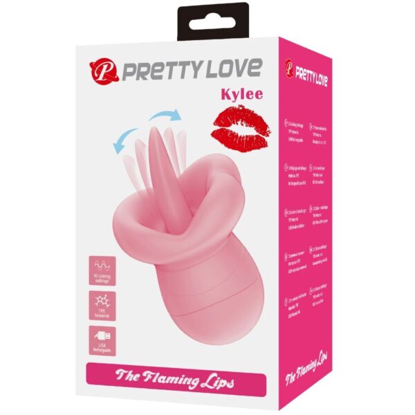 Pretty Love Kylee — Tongue Vibrator, Rechargeable, Nude Pink — Clitoral Stimulators — view 4
