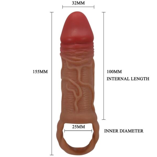 Pretty Love Peirre — Penis Sleeve, Ball Stretcher, 10 cm — Penis Accessories — view 5