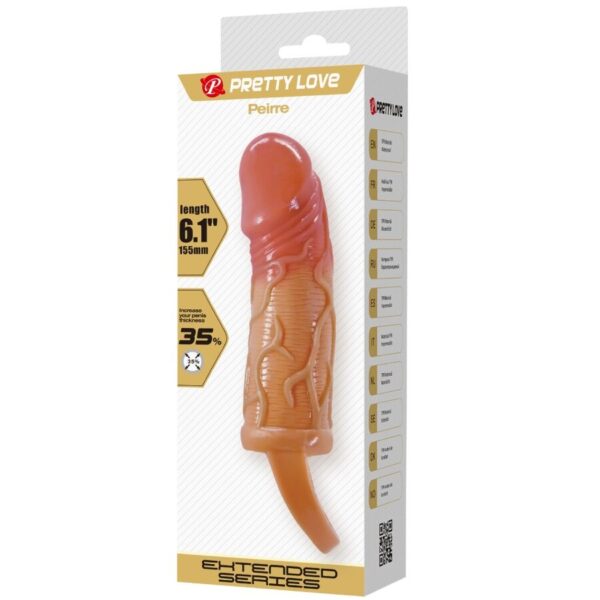 Pretty Love Peirre — Penis Sleeve, Ball Stretcher, 10 cm — Penis Accessories — view 7