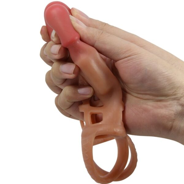 Pretty Love Preston — Vibrating Penis Sleeve, Ball Ring, 18 cm — Penis Accessories — view 5