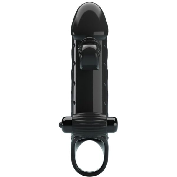 Romance — Vibrating Penis Sleeve, Waterproof, Black — Couples — view 9