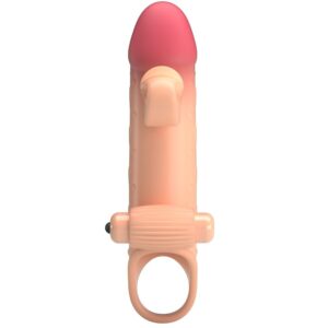 Romance — Vibrating Penis Sleeve, Waterproof, Natural — Couples — view 3