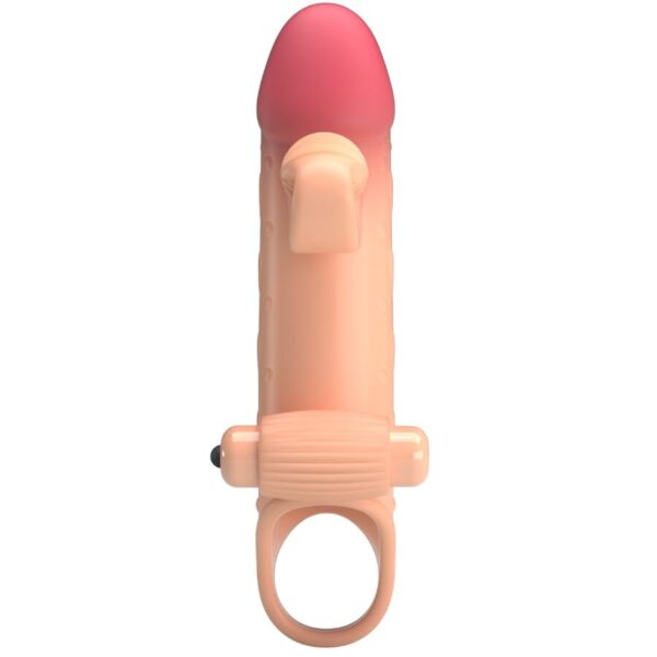 Romance — Vibrating Penis Sleeve, Waterproof, Natural — Couples — view 3