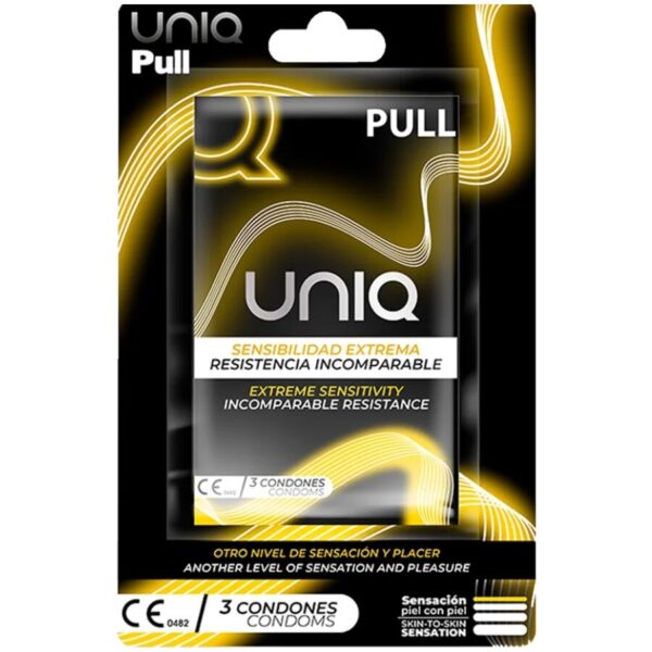 Uniq Pull — Non-Latex Condoms, 3 Pack — Condom 3 Packs