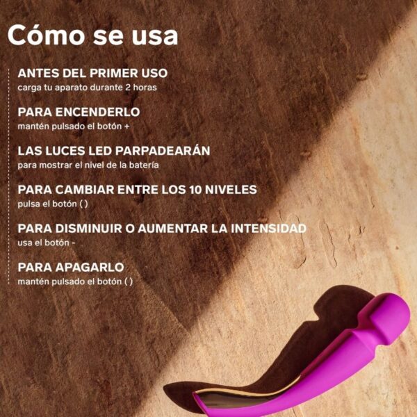 LELO Smart Medium 2 — Wand Massager, Silicone, Ocean Blue — Clitoral Stimulators — view 6