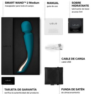 LELO Smart Medium 2 — Wand Massager, Silicone, Ocean Blue — Clitoral Stimulators — view 4