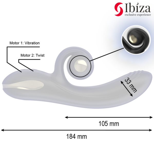 Ibiza Twister — Rotating Vibrator, Rechargeable — Rotating Vibrators — view 5