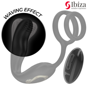 Ibiza Wiggle — Vibrating Cock Ring, Remote Control — Cock Rings — view 3