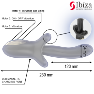 Ibiza Teething — Rotating Vibrator, Rechargeable — Rotating Vibrators — view 4