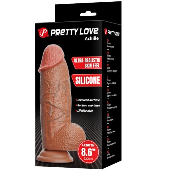 Pretty Love Achille — Realistic Dildo, Suction Cup, 22 cm — Dildos — view 5