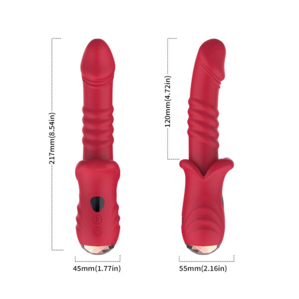 Armony — Thrusting Vibrator, Rechargeable, Red — G-Spot Vibrators — view 6