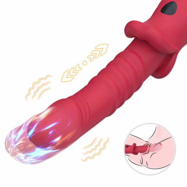 Armony — Thrusting Vibrator, Rechargeable, Red — G-Spot Vibrators — view 9