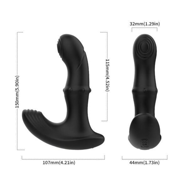 Armony — Prostate Massager, Remote Control, Black — Anal — view 6