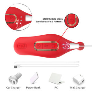 Armony Anal Panty — Wearable Vibrator, Remote Control, Red — G-Spot Vibrators — view 2