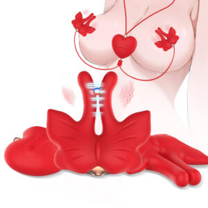 Armony — Nipple Clamps, Rechargeable, Red — Nipple Toys — view 2
