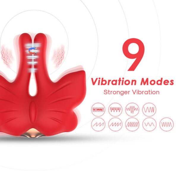 Armony — Nipple Clamps, Rechargeable, Red — Nipple Toys — view 5