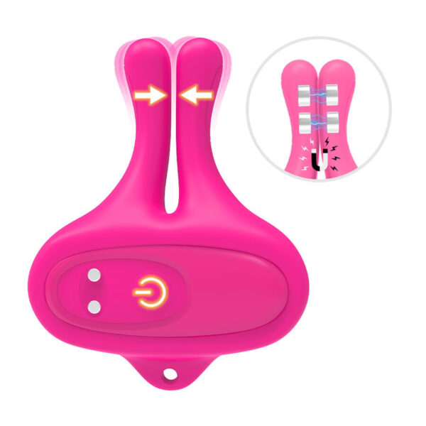 Armony — Nipple Clamps, Rechargeable, Pink — For Her — view 5