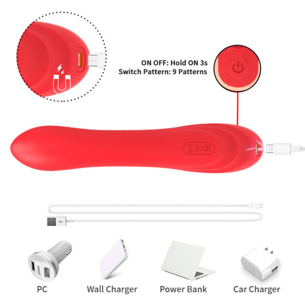 Armony — G-Spot Vibrator, Rechargeable, Red — G-Spot Vibrators — view 8